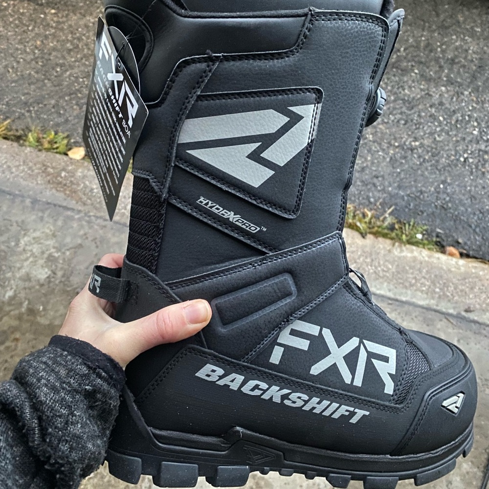 NWT Black FXR Racing Backshift BOA Insulated Snowmobile Boots